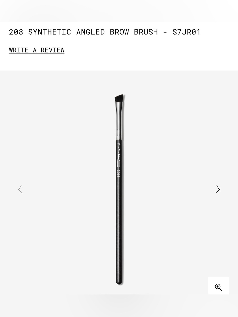 Mac Cosmetics- 208S angled brow brush.